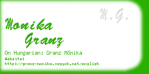 monika granz business card